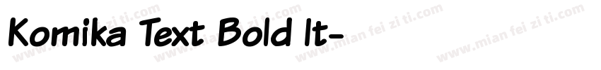 Komika Text Bold It字体转换